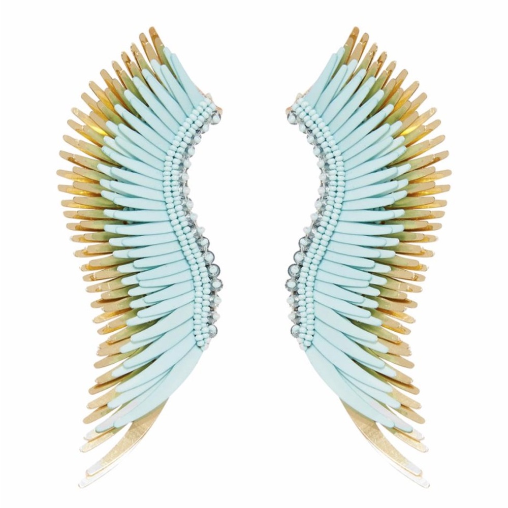Mignonne Gavigan Madeline Blue & Gold Earrings